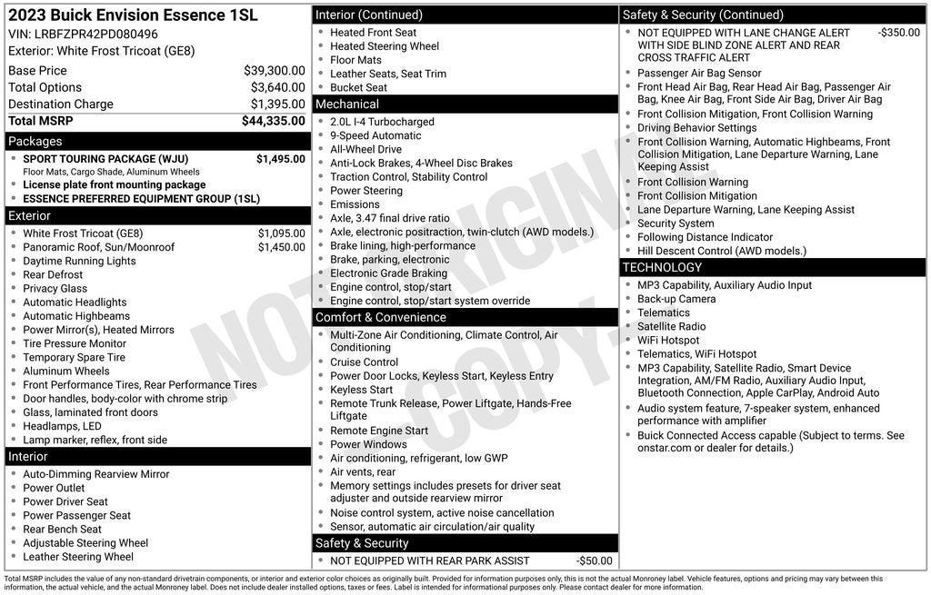 2023 Buick Envision Essence