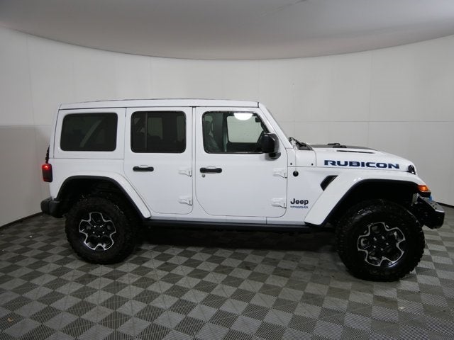 Used 2021 Jeep Wrangler Unlimited Rubicon 4XE with VIN 1C4JJXR61MW643428 for sale in Golden Valley, Minnesota